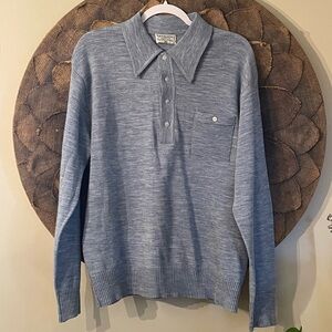 Mister Man Vintage Heathered Collared Sweater